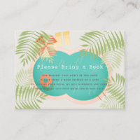 Baby shower de piscine tropicale Apportez un livre