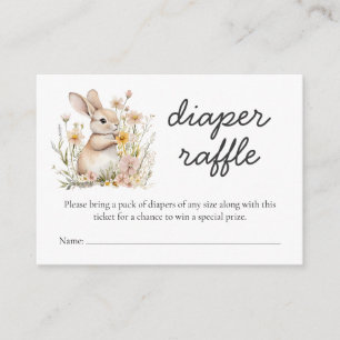 Carte D'accompagnement Baby shower de printemps spécial pour couches spéc