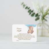 Carte D'accompagnement Baby shower de rabat modifiable Insérer imprimé (Debout devant)