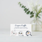 Carte D'accompagnement Baby shower de raffe à couches minces arctiques (Debout devant)