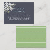 Carte D'accompagnement Baby shower de respiration pour bébé branché avec (Devant / Derrière)