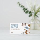 Carte D'accompagnement Baby shower de rodéo Western Cowboy Diaper (Debout devant)