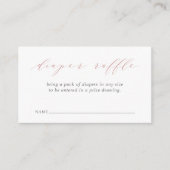 Carte D'accompagnement Baby shower de Rose Dusty (Devant)