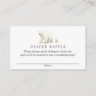 Carte D'accompagnement Baby shower de rousseur de la couche d'ours polair