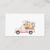 Carte D'accompagnement Baby shower de rousseur de petit Citrouille de cam (Dos)