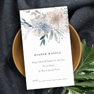 Carte D'accompagnement Baby shower de rousseur floral à pâte mousseuse