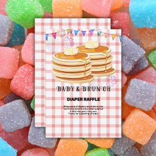 Carte D'accompagnement Baby shower de souffle festive pour bébés et brunc