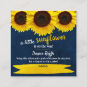 Carte D'accompagnement Baby shower de tournesol Déchets (Devant)