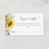 Carte D'accompagnement Baby shower de tournesol Déchets (Devant)