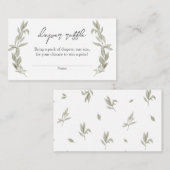 Carte D'accompagnement Baby shower de verdure bohème Refle de couches Ins (Devant / Derrière)
