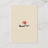 Carte D'accompagnement Baby shower Déchets Citrouille Ticket  Tournesol (Dos)