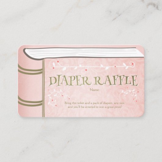 Carte D'accompagnement Baby shower Déchets Raffin Card Storybook Fairy (Devant)