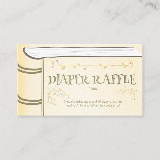 Carte D'accompagnement Baby shower Déchets Raffin Card Storybook Fairy (Devant)