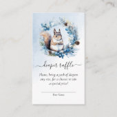 Carte D'accompagnement Baby shower d'écureuil d'hiver Raffin de couche (Devant)