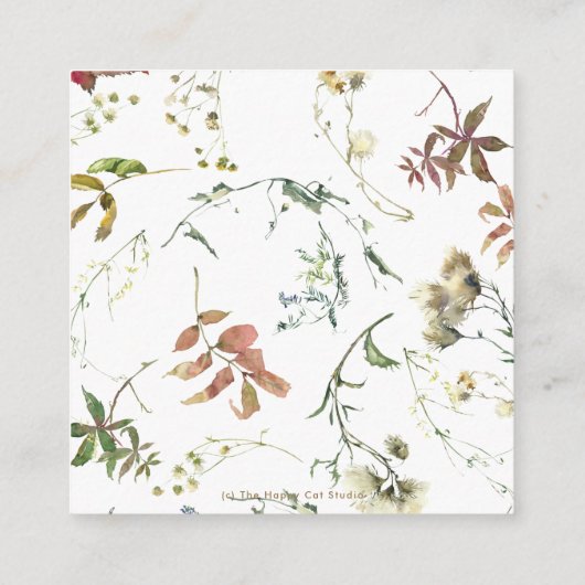 Carte D'accompagnement Baby shower d'éléphant d'automne rustique Apportez (Dos)