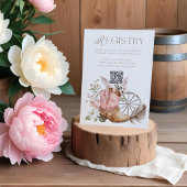 Carte D'accompagnement Baby shower d'enregistrement de code QR de l'amorç
