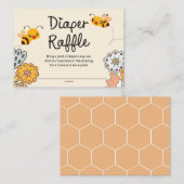 Carte D'accompagnement Baby shower des abeilles de chaux (Devant / Derrière)