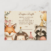 Carte D'accompagnement Baby shower des animaux de la fête des bois (Devant)