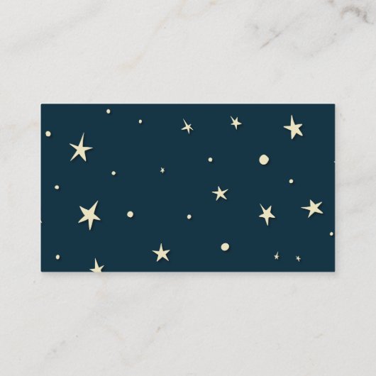 Carte D'accompagnement Baby shower des étoiles bleues et jaunes Apportez (Dos)