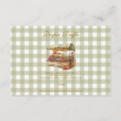 Carte D'accompagnement Baby shower des fermiers verts Diapper Raffle (Devant)