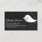 Carte D'accompagnement Baby shower d'Halloween Ghost mignonne douche E (Devant)