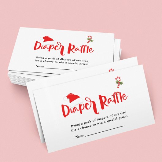 Carte D'accompagnement Baby shower d'hiver de Noël Père Noël