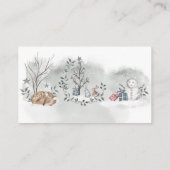 Carte D'accompagnement Baby shower d'hiver Devinez combien de bonbons (Dos)