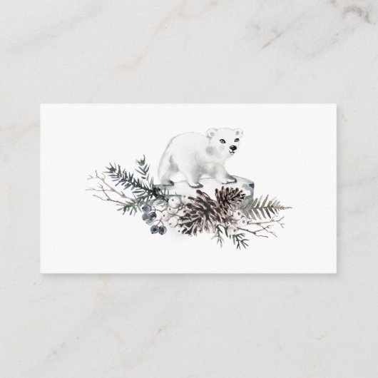 Carte D'accompagnement Baby shower d'hiver Devinez combien de bonbons Enc (Dos)