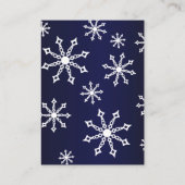 Carte D'accompagnement Baby shower d'hiver Little Snowflake Affichage Dou (Dos)