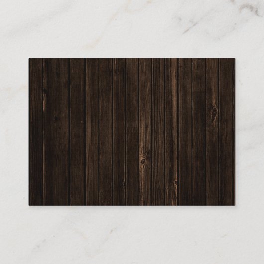 Carte D'accompagnement Baby shower d'hiver rustique en bois Apportez un l (Dos)