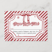 Carte D'accompagnement Baby Shower Diaper Raffle Ticket (Devant)