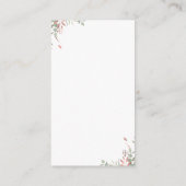 Carte D'accompagnement Baby shower doré rose Déchets Raffle (Dos)