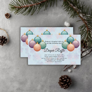 Carte D'accompagnement Baby shower d'ornement moderne Pastel Christmas