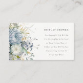 Carte D'accompagnement Baby shower Douche à écran floral souple (Devant)