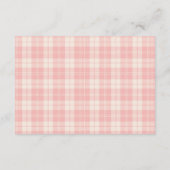 Carte D'accompagnement Baby shower d'ours Preppy moderne Raffle de couche (Dos)