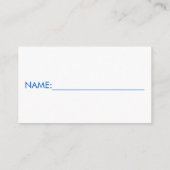 Carte D'accompagnement Baby shower éléphant au caleçon, bleu (Dos)