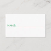 Carte D'accompagnement Baby shower éléphant au calvaire, vert