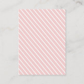 Carte D'accompagnement Baby shower en caoutchouc Ducky Girl rose demande  (Dos)