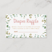 Carte D'accompagnement Baby shower Eucalyptus au  de carafe (Devant)