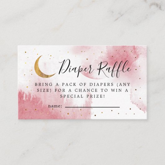 Carte D'accompagnement Baby Shower Fête de Bébé Fille Lancer de Couches R (Devant)