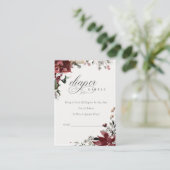 Carte D'accompagnement Baby Shower Fête de Fleurs Couches Rafle d'Hiver (Debout devant)