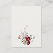 Carte D'accompagnement Baby Shower Fête de Fleurs Couches Rafle d'Hiver (Dos)