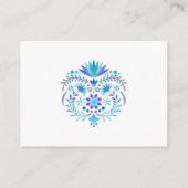 Carte D'accompagnement Baby shower Fiesta Blue Diaper Raffle (Dos)