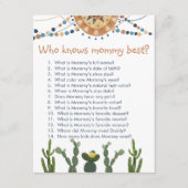 Carte D'accompagnement Baby shower Fiesta cactus (Devant)