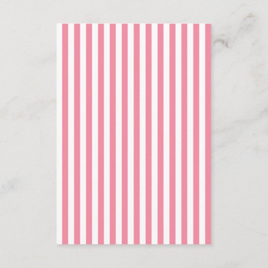 Carte D'accompagnement Baby shower Fille de Ballet Rose Tutu Ballerina mo (Dos)