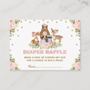 Carte D'accompagnement Baby shower Fille de laine de laine de laine de fl