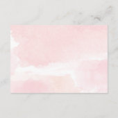 Carte D'accompagnement Baby shower fille douche rose vif (Dos)
