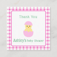 Baby Shower Fille Poussin Oeuf Rose