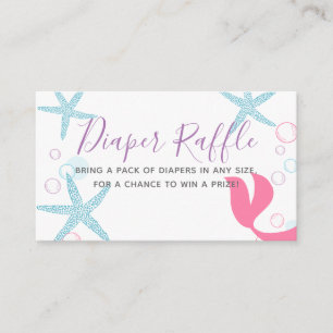 Carte D'accompagnement Baby shower Fille Sirène, Déchets De Déchets