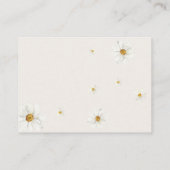 Carte D'accompagnement Baby shower Fleur sauvage Daisy Boho Demande (Dos)